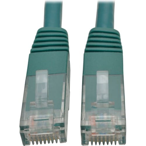 Câble de raccordement moulé Gigabit Cat6 Tripp Lite par Eaton (RJ45 M/M), vert,