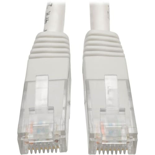 Câble de raccordement moulé Gigabit Cat6 Tripp Lite par Eaton (RJ45 M/M), blanc,