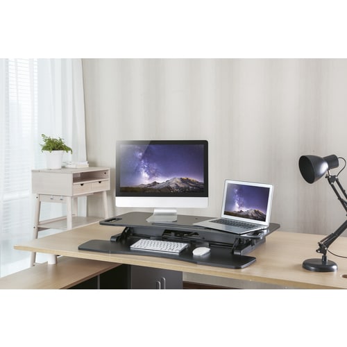 CONVERTISSEUR DE BUREAU ASSIS-DEBOUT, SUPPORT DE CLAVIER ET DE SOURIS