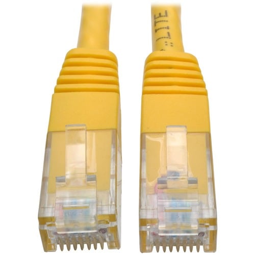 Cable de conexión moldeado Gigabit Cat6 de Tripp Lite by Eaton (RJ45 M/M), amarillo, 25 pies -
