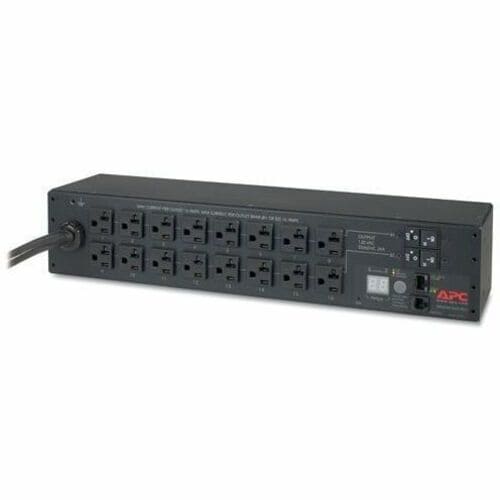 Unité de distribution d'alimentation en rack APC by Schneider Electric, avec compteur, 2U, 30 A, 120 V, (16) 5-20
