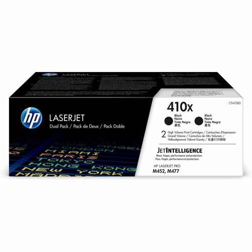 2PK 410X CARTUCHO DE TÓNER LASERJET NEGRO