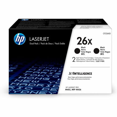 Paquete de 2 cartuchos de tóner LaserJet originales negros de 26 unidades