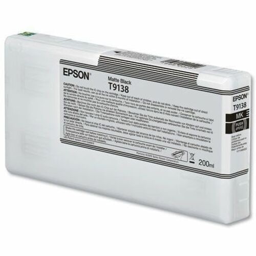 Cartouche d'encre jet d'encre Epson UltraChrome HD T913800 - Noir mat