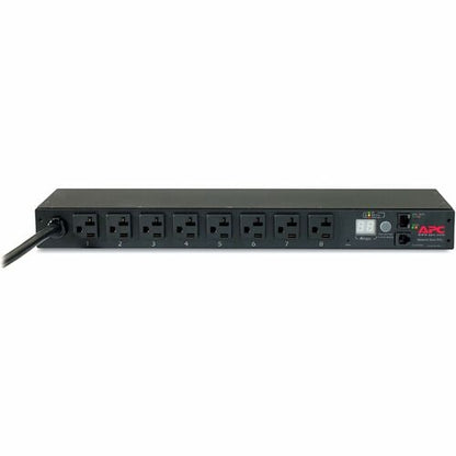 Unité de distribution d'alimentation en rack APC by Schneider Electric, avec compteur, 1U, 20 A, 120 V, (8) 5-20 -
