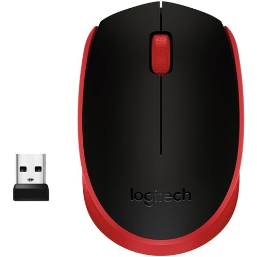 Ratón inalámbrico compacto Logitech M170 (rojo) - Óptico - Inalámbrico