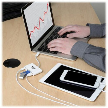 Tripp Lite by Eaton 4-Port USB 3.1 Gen 1 Portable Hub, USB-C to (x2) USB