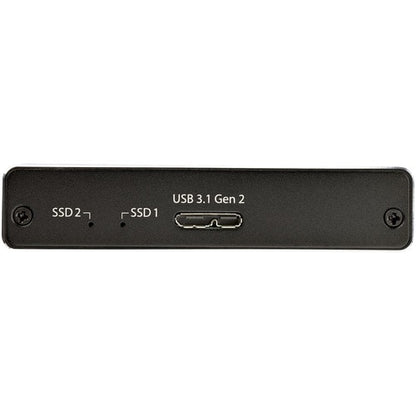 BOÎTIER DOUBLE DISQUE M.2 SATA RAID USB 3.1 GEN 2 USB C / USB A