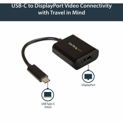 Adaptador USB C a DisplayPort 4K 60Hz de StarTech.com - Conector de video para monitor USB tipo C a DP 1.4
