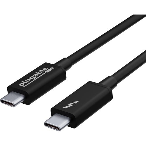 Plugable Thunderbolt 3 Cable 20Gbps Supports 100W (20V, 5A) Charging, 6.6ft/2m -