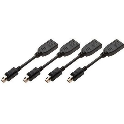 Cable de vídeo DisplayPort/Mini DisplayPort de PNY mDP a DP (paquete de cuatro) para dispositivos de vídeo.