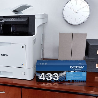 Cartouche de toner laser haute capacité d'origine Brother TN433C - C