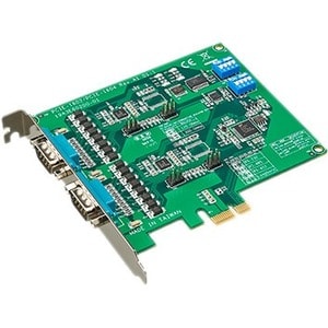 Carte de communication PCI Express Advantech 2 ports RS-232/422/485 avec protection contre les surtensions et isolation