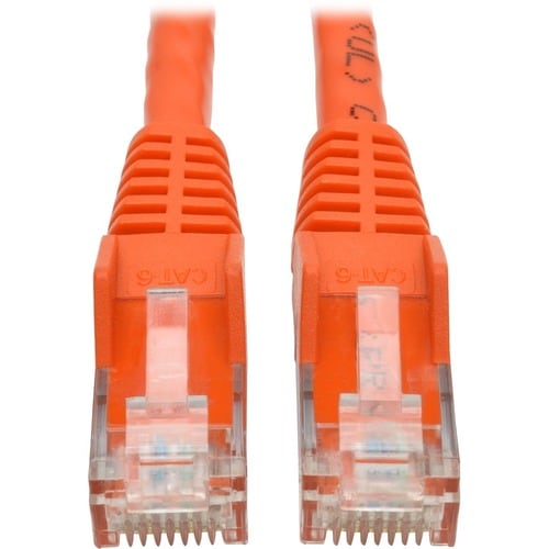 Câble de raccordement UTP moulé Cat6 Gigabit sans accroc Tripp Lite by Eaton (RJ45 M/M), Ora