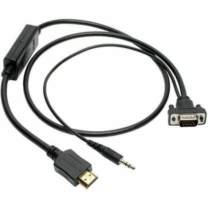 Cable de audio/video HDMI/VGA P566-006-VGA-A de Tripp Lite by Eaton - 1,83 m (6 pies) HDMI/Mini-ph