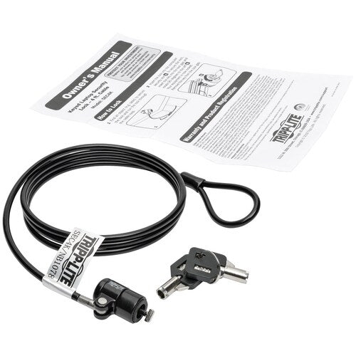 Candado de seguridad con llave para computadora portátil Tripp Lite by Eaton, 4