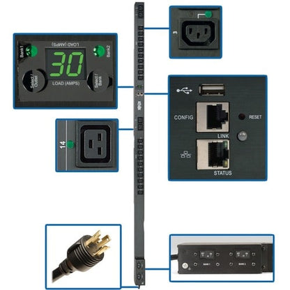 Tripp Lite by Eaton PDUMVR30HVNETLX 24-Outlet PDU - NEMA L6-30P - 20 x