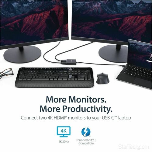 Adaptateur StarTech.com USB-C vers double HDMI
