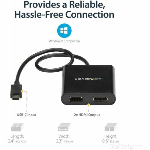 Adaptateur StarTech.com USB-C vers double HDMI