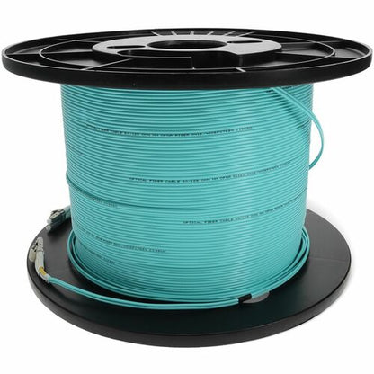 Câble de raccordement fibre optique duplex OM4 Aqua LC (mâle) vers LC (mâle) AddOn 150 m