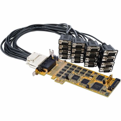 16-PORT PCI EXPRESS SERIAL CARD WITH 16 DB9 RS232 PORTS