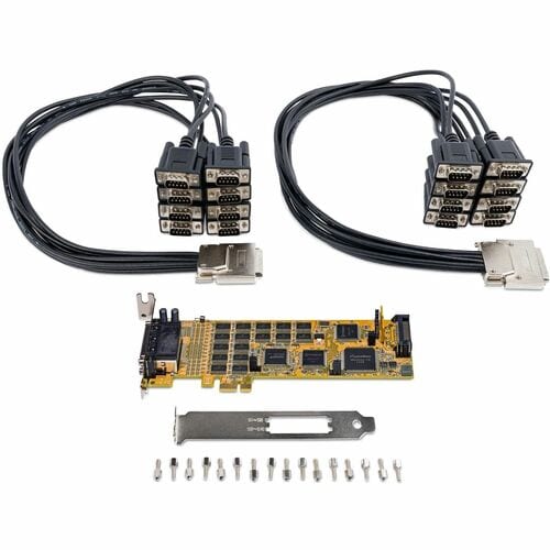 16-PORT PCI EXPRESS SERIAL CARD WITH 16 DB9 RS232 PORTS