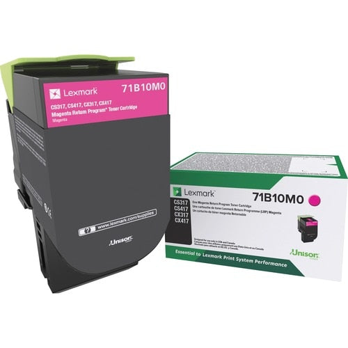 CARTOUCHE DE TONER MAGENTA À RETOUR CS/X317/417/517