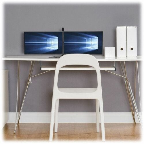 Tripp Lite by Eaton Dual-Monitor Desktop Mount Stand for 13\" to 27\" Flat-Screen Displays