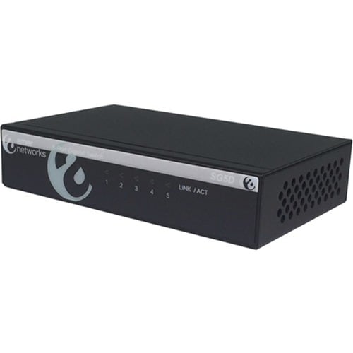 COMMUTATEUR 5 PORTS GIGABIT ETHERNET MÉTAL