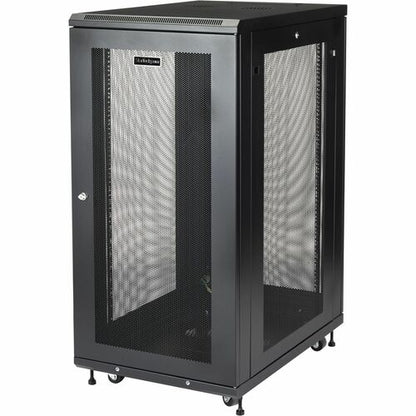 StarTech.com 4-Post 24U Server Rack Cabinet, 19" Data Rack Cabinet for