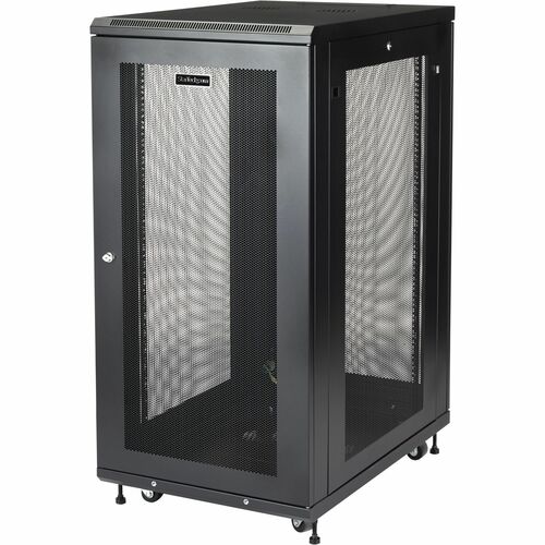 StarTech.com 4-Post 24U Server Rack Cabinet, 19" Data Rack Cabinet for