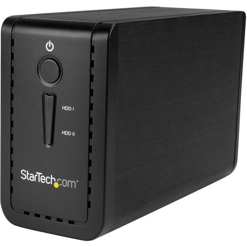 Carcasa para disco duro USB 3.1 doble de 3,5 pulgadas RAID SATA 6 GBPS USB-C USB-A