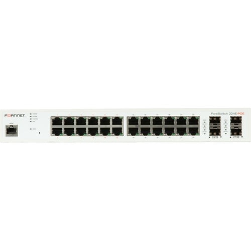Switch Fortigate de capa 2/3 CTLR PoE+ con 24 puertos RJ45 GE