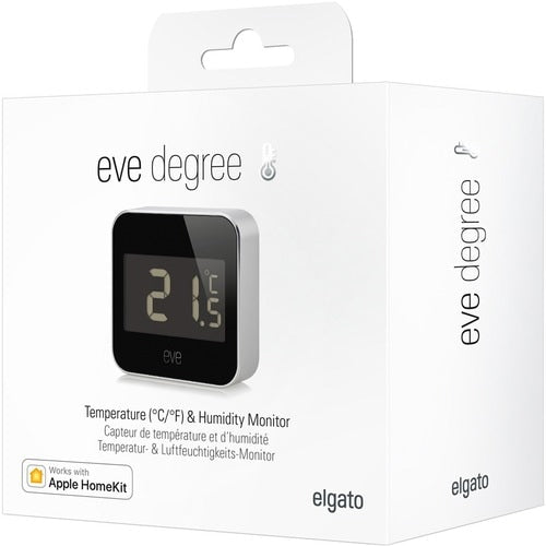 Eve Degree Temperature & Humidity Monitor - 0.4°F (-18°C) to -67°F (-55°C) - 0%