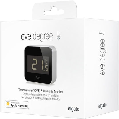 Eve Degree Temperature & Humidity Monitor - 0.4°F (-18°C) to -67°F (-55°C) - 0%
