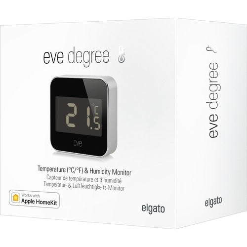 Eve Degree Temperature & Humidity Monitor - 0.4°F (-18°C) to -67°F (-55°C) - 0%