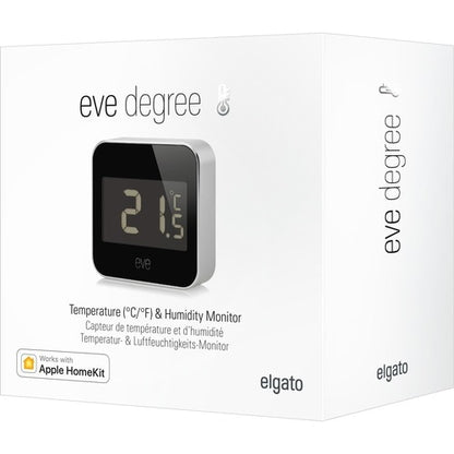 Eve Degree Temperature & Humidity Monitor - 0.4°F (-18°C) to -67°F (-55°C) - 0%