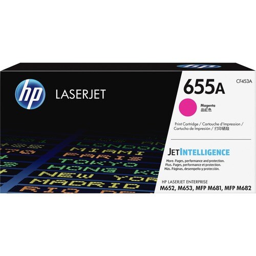 HP 655A (CF453A) Original Laser Toner Cartridge - Magenta -