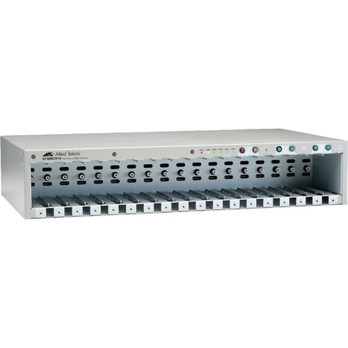 Châssis FED 18 emplacements pour convertisseur multimédia MMC2XXX, alimentation secteur multirégionale
