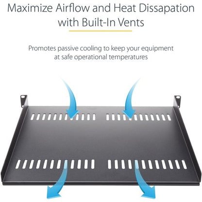 Étagère ventilée pour rack de serveur StarTech.com 1U - Fixe, profondeur 40,6 cm