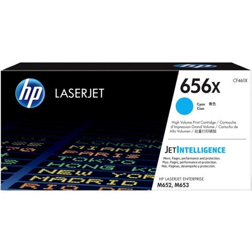 HP 656X Original High Yield Laser Toner Cartridge - Cyan - 1