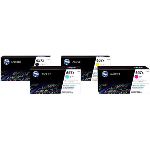 HP 657X Original High Yield Laser Toner Cartridge - Yellow P