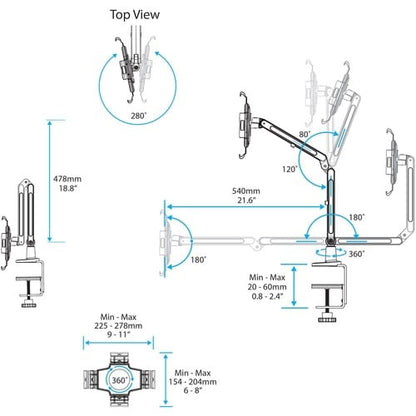 StarTech.com Desk-Mount Tablet Arm - Articulating