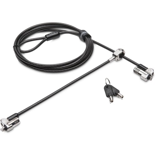 Kensington NanoSaver Keyed Dual Head Laptop Lock - 6 ft (1.83 m) Cable - Keyed Lock