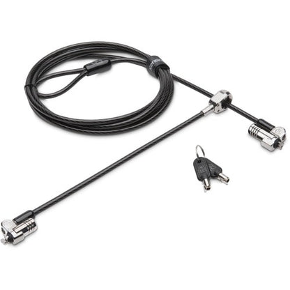 Kensington NanoSaver Keyed Dual Head Laptop Lock - 6 ft (1.83 m) Cable - Keyed Lock