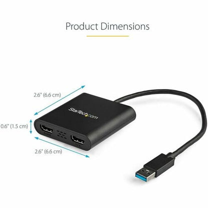 Adaptador USB 3.0 a HDMI dual de StarTech.com