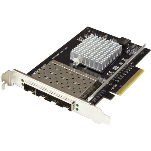Tarjeta de red StarTech.com SFP+ de cuatro puertos 10G - Adaptador convergente SFP+ abierto Intel XL710