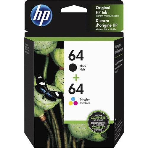 Combo de cartuchos de tinta ML 2PK 64, tricolor/negro