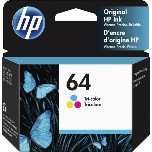 Cartucho de tinta de inyección de tinta original HP 64 - Tricolor - 1 unidad - 1
