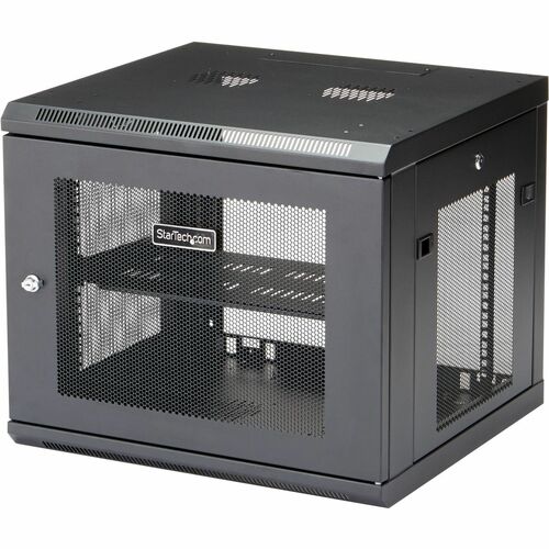 StarTech.com 4-Post 9U Wall Mount Network Cabinet, 19" Wall-Mounted Se